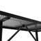 Flash Furniture Rectangle Picnic Table, Black, Metal, Mesh Top, 72-1/4 in L SLF-EML-72-BK-GG - alternate 5